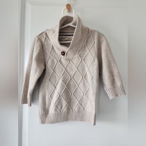 12-18m L.O.G.G H&M beige‎ sweater Easter Church Preppy Grandpa